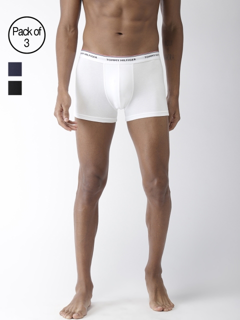 

Tommy Hilfiger Men Pack of 3 Solid Trunks P8AB4134, White