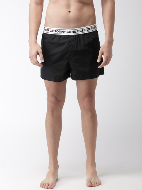 

Tommy Hilfiger Men Black Solid Boxer P8AB2111