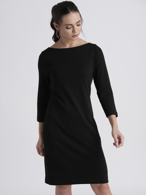 

GAP Women's Modern Boatneck Dress, Black