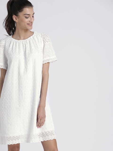 

GAP Women's Eyelet Tee Dress, White