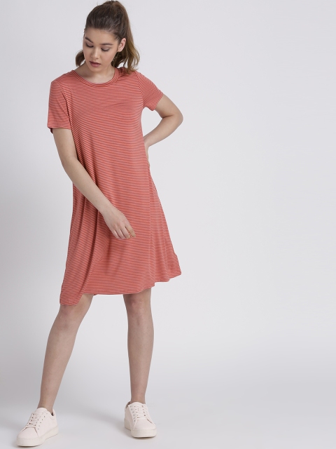 

GAP Women's Rayon Swing Dress, Red