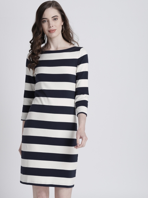 

GAP Women's Modern Boatneck Dress, Off white