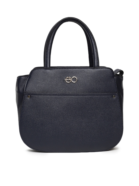 

E2O Navy Blue Solid Handheld Bag