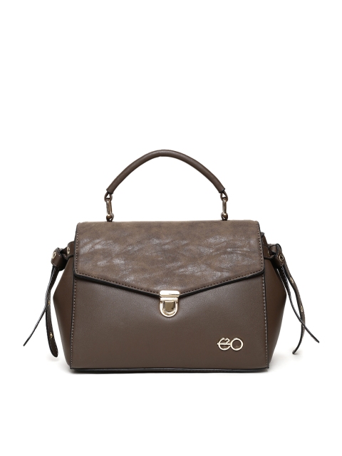

E2O Brown Solid Satchel
