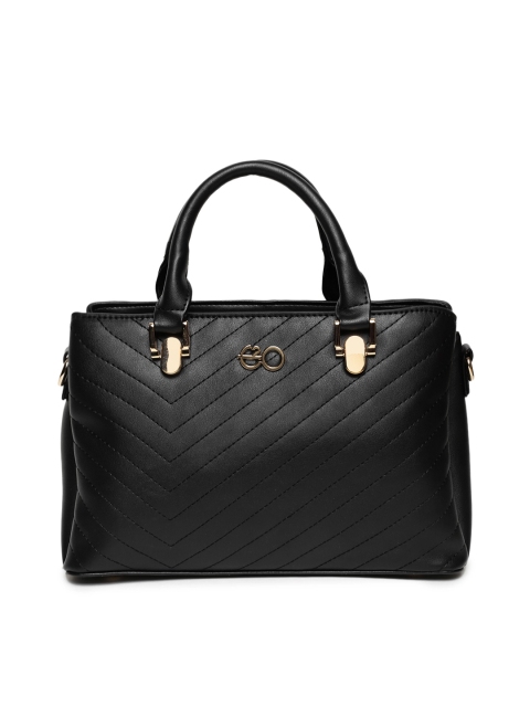 

E2O Black Solid Satchel
