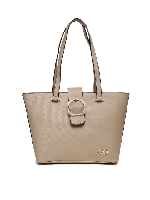 

E2O Khaki Solid Shoulder Bag