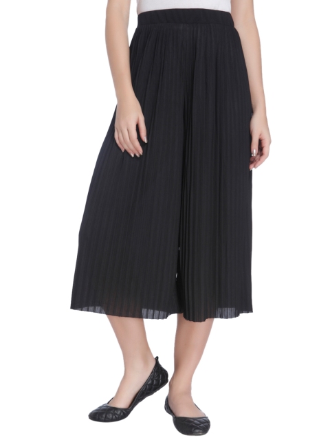 

ONLY Women Black Regular Fit Solid Culottes
