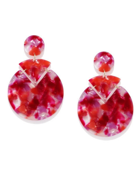 

Accessorize Red Circular Drop Earrings