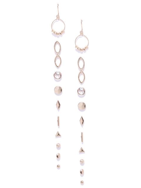 

Accessorize Set of 10 Gold-Toned Earrings