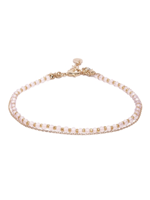 

Accessorize Women Gold-Toned & Pink Embellished Anket