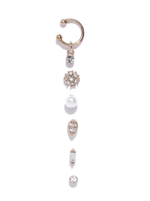

Accessorize Set of 6 Gold-Toned Mismatch Earrings