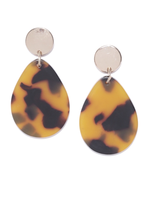 

Accessorize Brown & Black Teardrop Shaped Drop Earrings