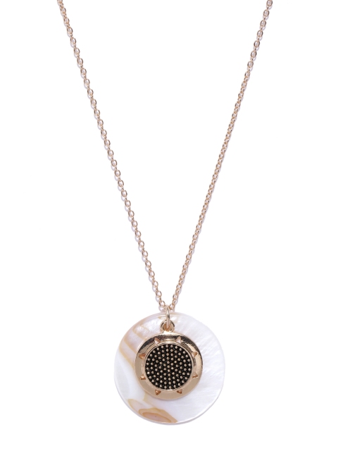 

Accessorize Rose Gold-Toned & Off-White Necklace