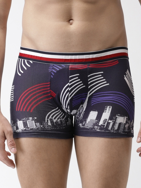 

Tommy Hilfiger Men Navy Blue Printed Trunk P9AB4185