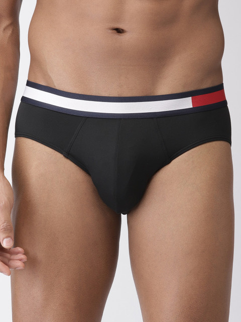 

Tommy Hilfiger Men Black Solid Briefs P9AB1111
