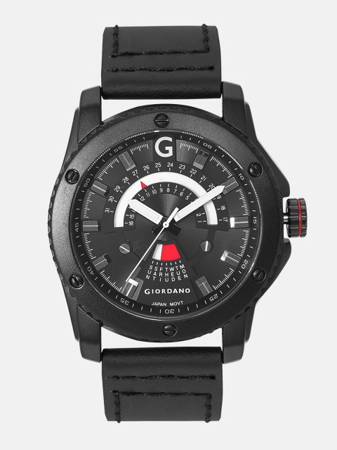 

GIORDANO Men Black Analogue Watch F1100-01