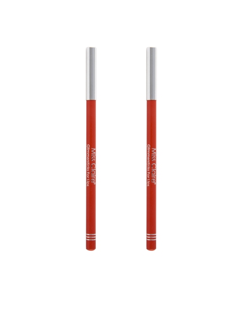 

Miss Claire Set of 2 Vermilion Orange Glimmersticks Lip Liners L-35