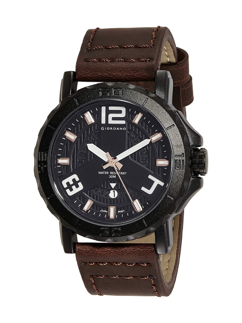 

GIORDANO Men Black Analogue Watch F1094-04