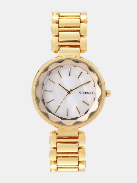 

GIORDANO Women Off-White & Gold-Toned Analogue Watch F2116-22