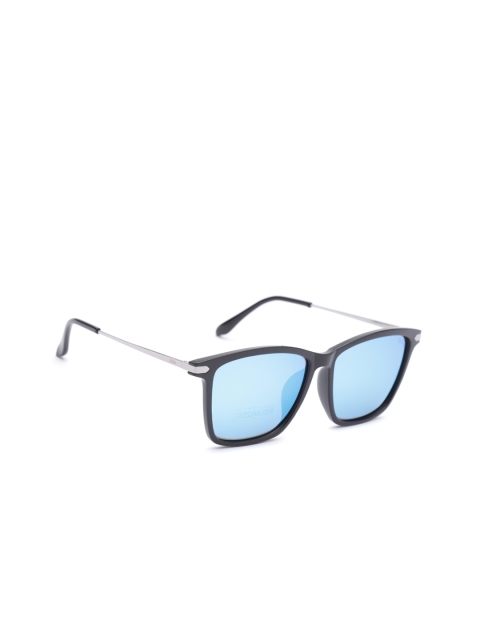 

Lee Cooper Unisex Mirrored Polarised Rectangle Sunglasses LC9136ENB, Blue
