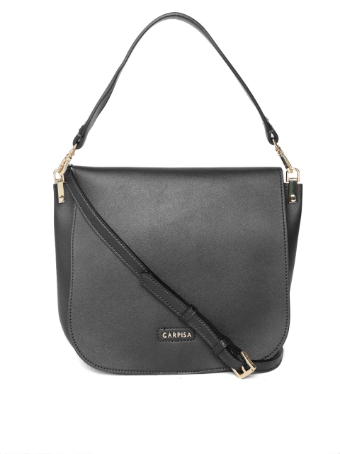 

CARPISA Black Solid Sling Bag with Detachable Handle