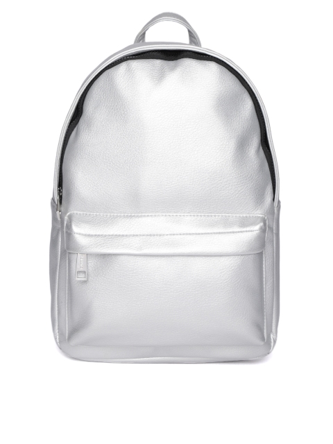 

CARPISA Women Silver-Toned Solid Backpack