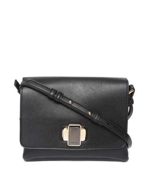 

CARPISA Black Solid Sling Bag