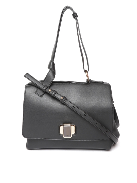 

CARPISA Black Solid Satchel