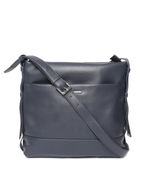 

CARPISA Navy Blue Solid Sling Bag