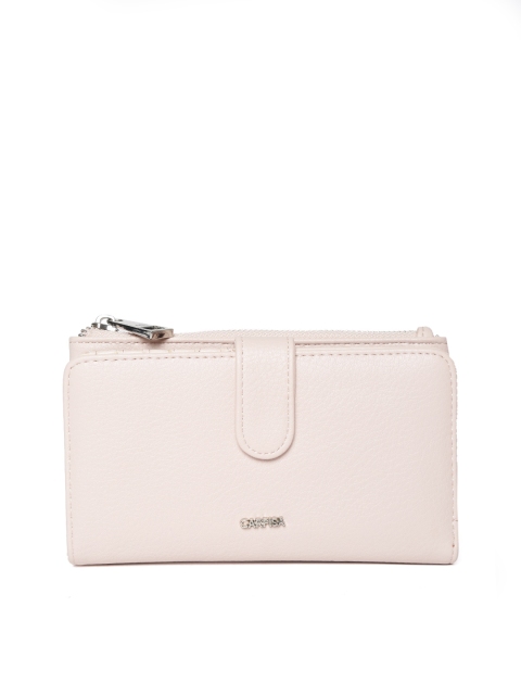

CARPISA Women Nude-Coloured Solid Two Fold Wallet