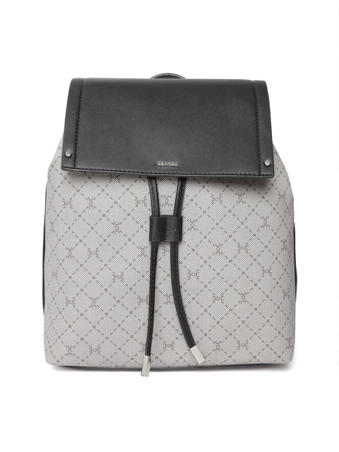 

CARPISA Women Grey & Black Graphic Backpack