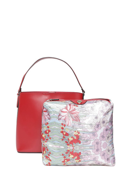 

CARPISA Red Solid Handheld Bag With Pouch
