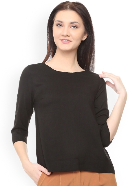 

Van Heusen Woman Black Solid Top