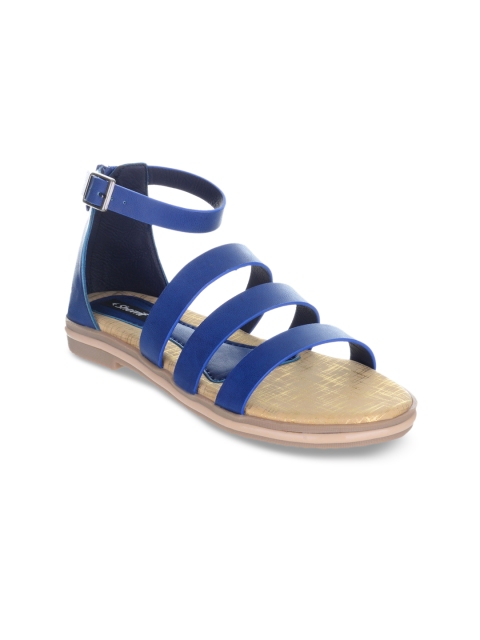 

Sherrif Shoes Women Blue Solid Gladiators