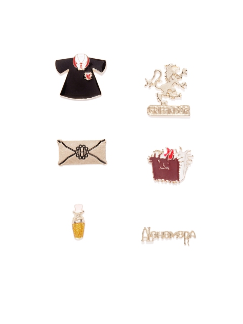 

EFG Set of 6 Harry Potter Gryff Alohomora Pins, Red