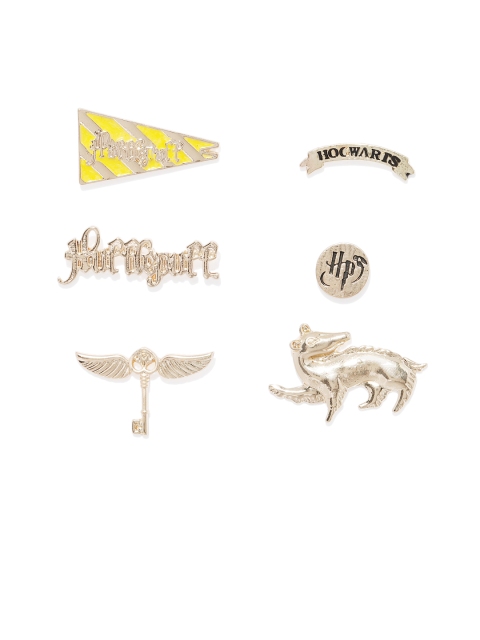 

EFG Set of 6 Harry Potter Hufflepuff Pins, Yellow