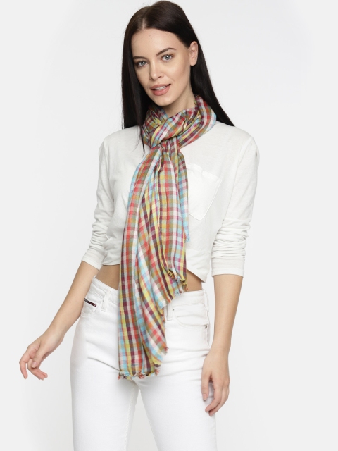 

Ayesha Multicoloured Checked Scarf, Multi