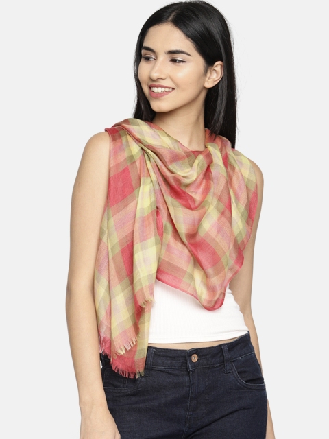 

Ayesha Red & Yellow Checked Scarf