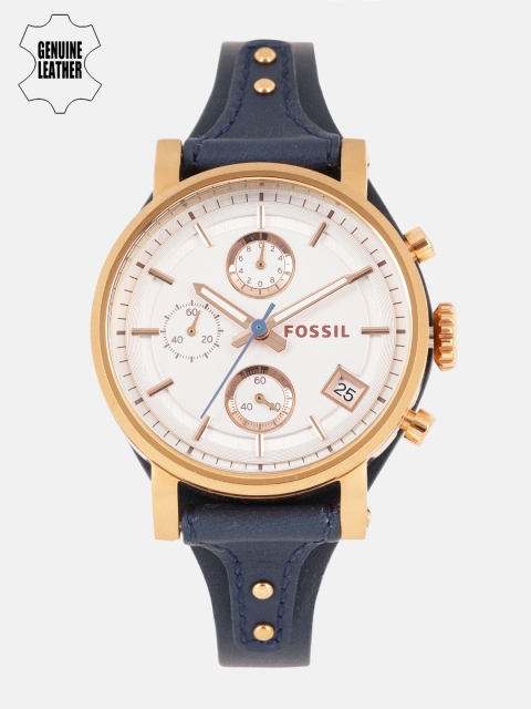 

Fossil Women Silver-Toned Factory Service Analogue Watch ES3838