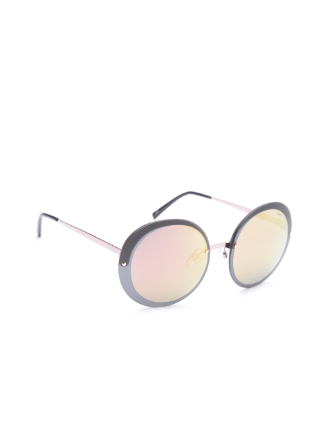 

IDEE Unisex Mirrored Oval Sunglasses EC583, Pink
