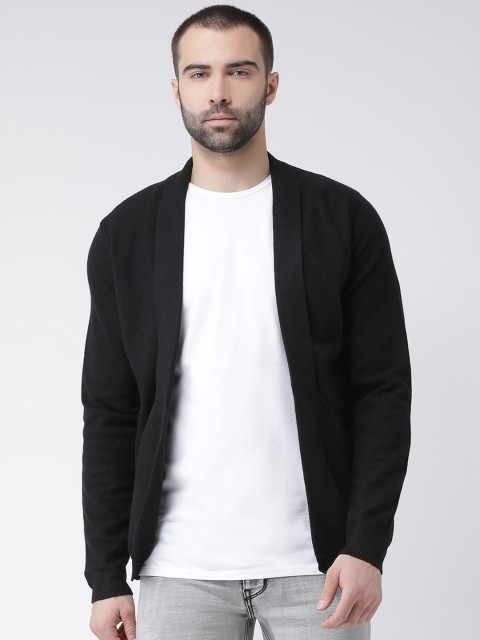 

Rex Straut Jeans Black Solid Open Front Shrug