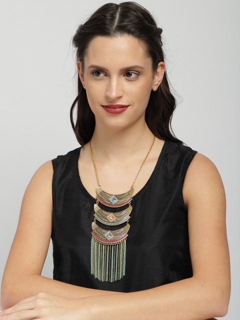 

Ayesha Gold-Toned Traditional Layered Statement Necklace
