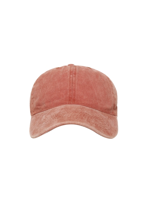 

Ayesha Unisex Peach-Coloured Solid Baseball Cap