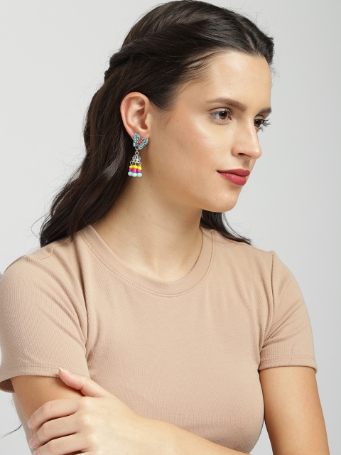 

Ayesha Multicoloured Dome Shaped Drop Earrings, Multi