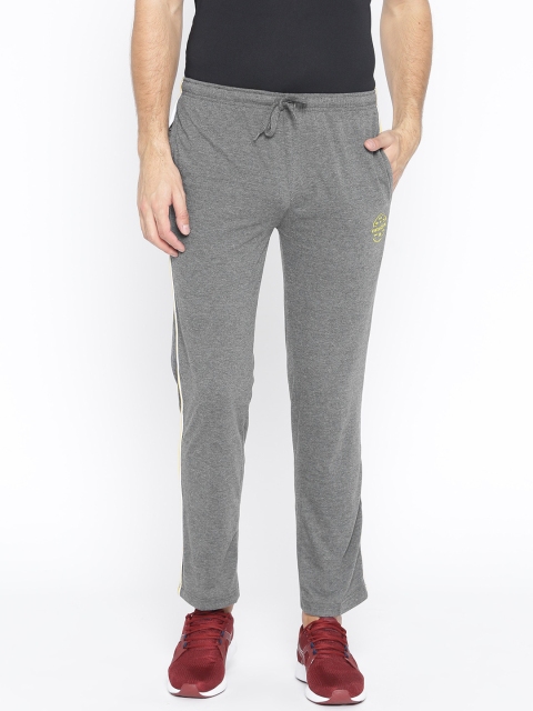 

Duke Men Charcoal Grey Solid Track Pants