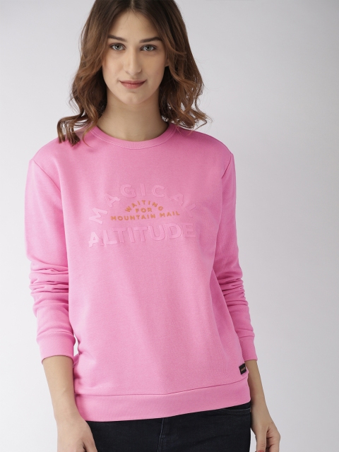 

Scotch & Soda Women Pink Printed Sweatshirt