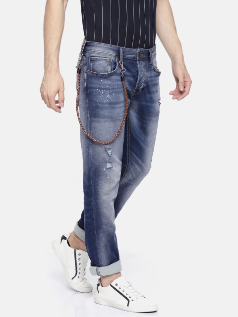 

Jack & Jones Men Blue Slim Fit Low-Rise Mildly Distressed Stretchable Jeans