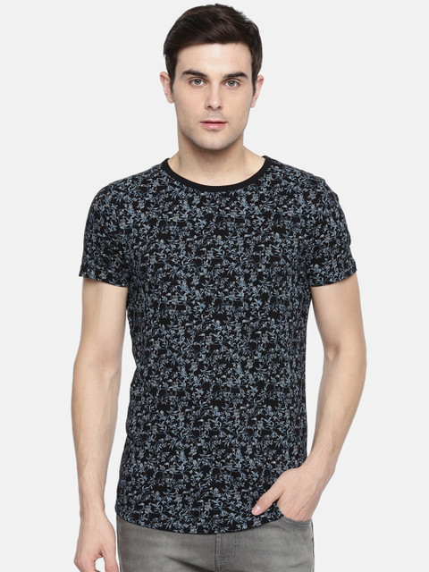 

Jack & Jones Men Black Printed T-shirt