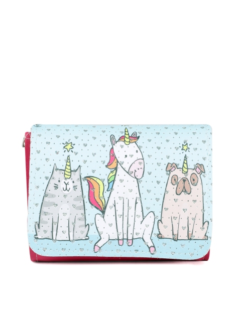 

lil' star Blue & Pink Embellished Sling Bag