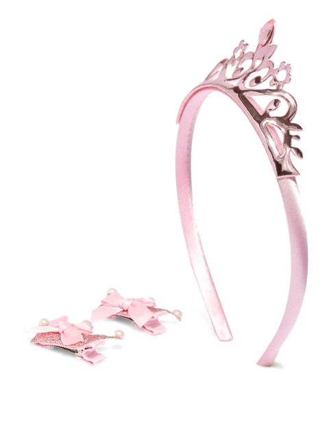 

lil' star Pink Embellished Hair Accessory Set